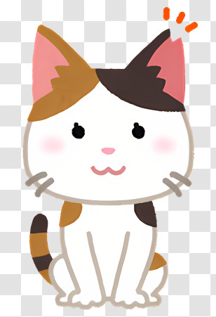 Icon - Cartoon Spotted Cat Illustration Transparent PNG