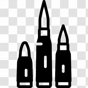 Bullet - Black Bullet Silhouettes Transparent PNG