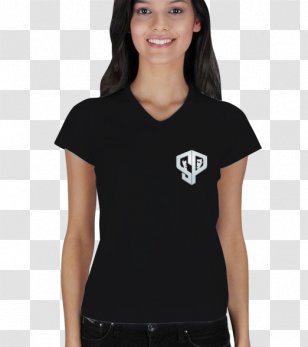 T-shirt Hoodie Collar Clothing Polo Shirt - Black Transparent PNG