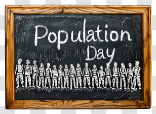 World Population Day - Population Day Chalkboard Transparent PNG