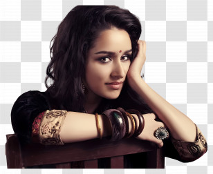 Shraddha Kapoor - Traditional Woman With Bangles Transparent PNG