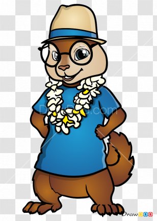 Drawing Illustration Vertebrate Chipmunk Jeanette - Boy - Dave From Alvin And The Chipmunks Transparent PNG