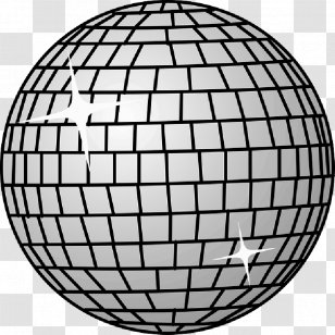 Clip Art Vector Graphics Disco Balls - Dance - Alley Outline Transparent PNG