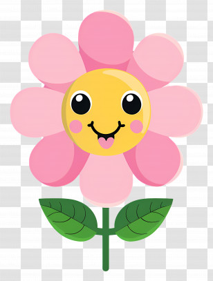 Flower Emoji - Smiling Flower Transparent PNG
