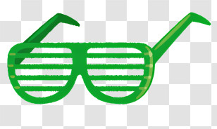 Sunglasses - Green Shutter-Style Sunglasses For Fun Occasions Transparent PNG