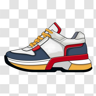 Sneakers - Colorful Modern Sneaker Illustration Transparent PNG