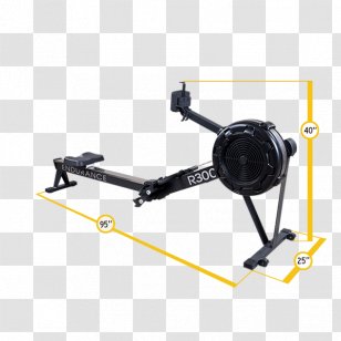 Indoor Rower Endurance Exercise Bikes Equipment Elliptical Trainers - Rowing Transparent PNG