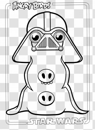 Angry Birds Star Wars Black And White Squadra Delta - Child Transparent PNG
