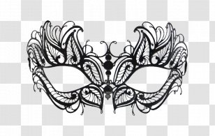Masquerade Ball Domino Mask Venice Carnival Filigree - Fictional Character - A Four Transparent PNG