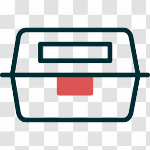 Food Box - Simple Food Container Icon Transparent PNG