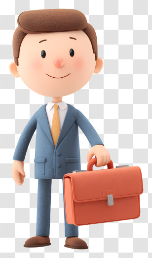 Businessman Holding Briefcase - Businessman With Briefcase Transparent PNG