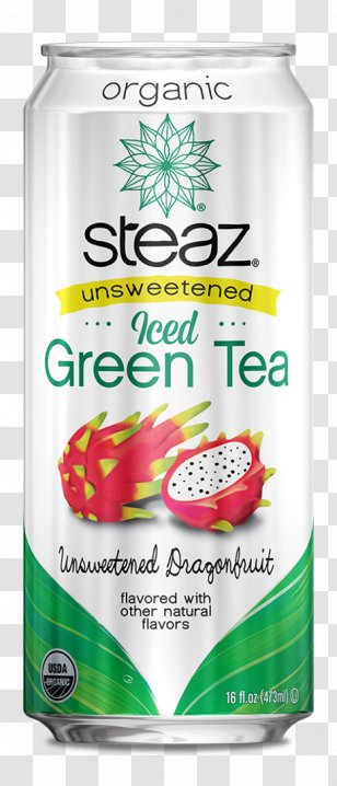 Iced Tea Green Coconut Water Sweet - Steaz - Dragon Fruit Juice Transparent PNG