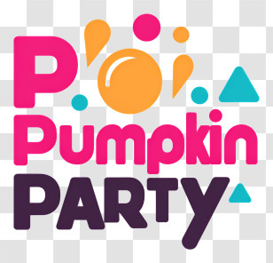 Pumpkin Party - Pumpkin Party Logo Transparent PNG