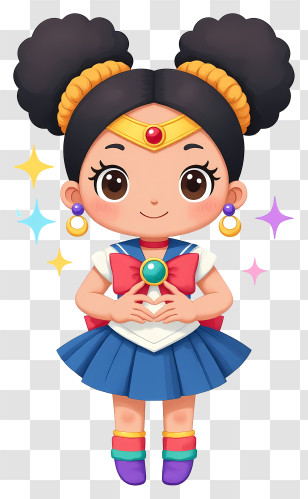 Sailor Moon Girl - Cute Sailor Girl Character Transparent PNG