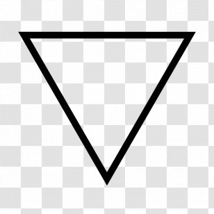 Water Alchemical Symbol Classical Element Alchemy - Triangles Transparent PNG