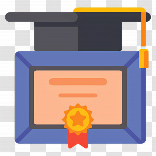 Certificate Degree University - Graduation Certificate With Cap Transparent PNG