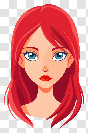 Erza Scarlet - Red-haired Cartoon Girl Transparent PNG