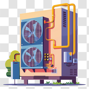 Heat Pump - Outdoor Air Conditioner Unit Transparent PNG