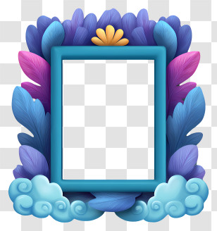 Cartoon Photo Frame - Artistic Decorative Frame Transparent PNG