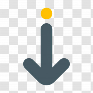Down Arrow - Minimalist Down Arrow Symbol Transparent PNG