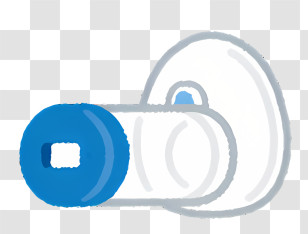 Health - Blue And White Door Knob Transparent PNG