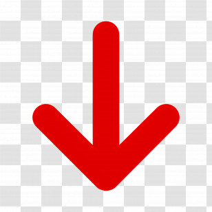 Down Arrow - Downward Red Arrow Icon Transparent PNG