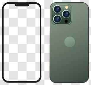 Smartphone - Smartphone Front And Back View Transparent PNG