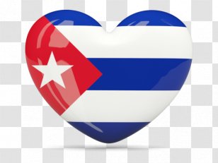 Flag Of Cuba Puerto Rico National - Heart Transparent PNG