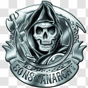 Death Drawing Sons Of Anarchy - Symbol - Season 3 LogoLogo Transparent PNG