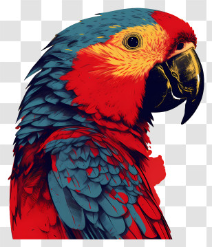 Parrot - Vibrant Parrot With Bold Colors Transparent PNG