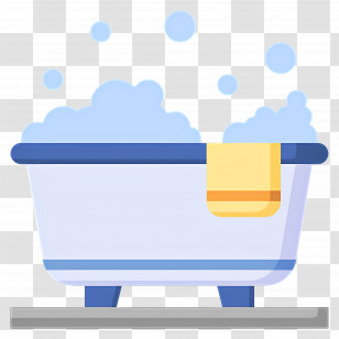 Bathtub - Relaxing Bubble Bath In A Tub Transparent PNG