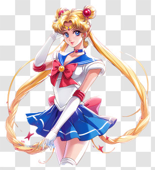 Sailor Moon - Anime Character In Sailor Costume Transparent PNG