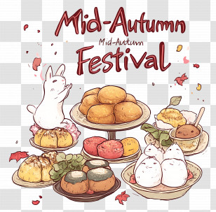 Mid Autumn Festival - Mid-Autumn Festival Desserts Transparent PNG