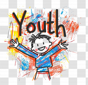 International Youth Day - Happy Youth Illustration Transparent PNG