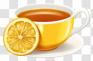 Tea With Lemon - Cup Of Lemon Tea Illustration Transparent PNG