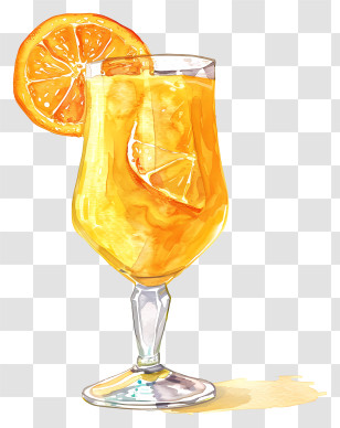Orange Juice - Orange Juice Glass Illustration Transparent PNG