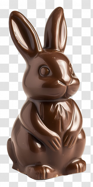 Chocolate Bunny - Delicious Chocolate Bunny For Easter Transparent PNG