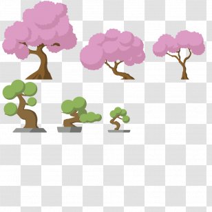 Tree Cherry Blossom Plant Game 2D Computer Graphics - Bonsai - Sakura Transparent PNG