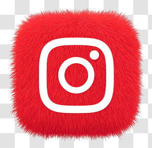 Instagram Logo - Furry Red Instagram Icon Transparent PNG