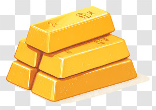 Gold Bar Bundle - Stack Of Gold Bars Transparent PNG