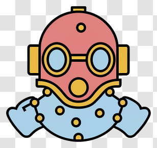 Diving Suit - Diving Helmet Illustration Transparent PNG