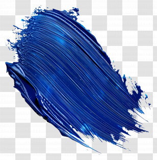 Blue Paint Brush Stroke - Blue Paint Brushstroke Transparent PNG