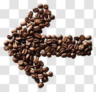 Coffee Beans Arrow - Coffee Beans Arrow Symbol Transparent PNG