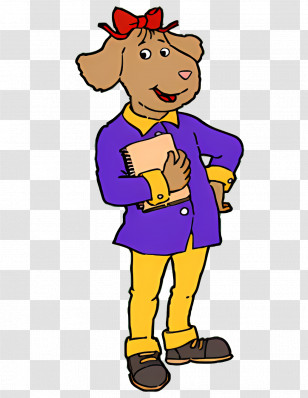 Arthur - Cartoon Dog Character Transparent PNG