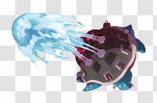 Blastoise - Water-Blasting Creature Transparent PNG