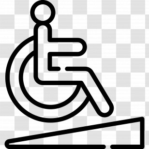 Wheelchair Ramp - Wheelchair Ramp Accessibility Icon Transparent PNG