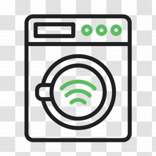 Clothes Washer - Smart Washing Machine Icon Transparent PNG