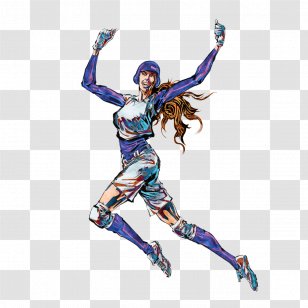 Olympic Sports Baseball Cartoon Illustration - Painting - Happy Athlete Transparent PNG