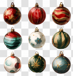 Christmas Balls - Christmas Tree Ornaments Decoration Transparent PNG