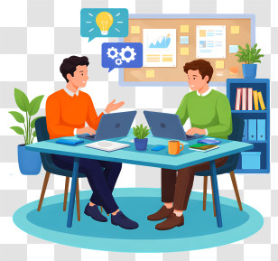 F-8"><meta Name="viewport" Content="width=device-width, Initial-scale=1.0"><title>businessman Coworking PNG Transparent Illustration - CleanPNG</title> <meta Name="description" Content="A Creative PNG Illustration Of Businessman Coworking. This Image Represents Businessman Coworking,Two Coworkers With Laptops,Collaboration,Laptops,Brainstorming,Meeting,Discussion,Productivity,Startup Vibe,Coffee Mug,Notes,Project Work,Bulletin Board,Flat Styl Transparent PNG
